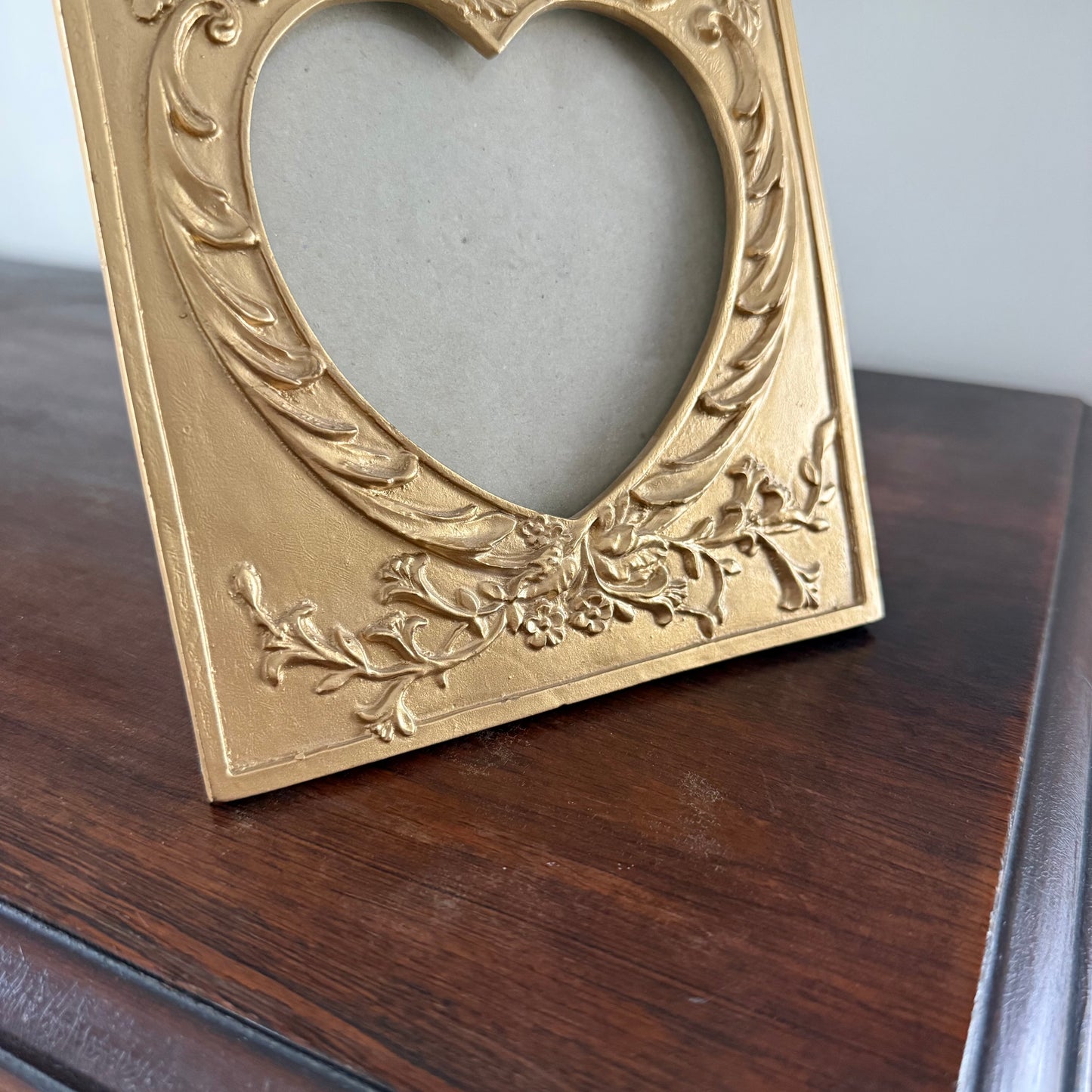 cherub heart cutout frame