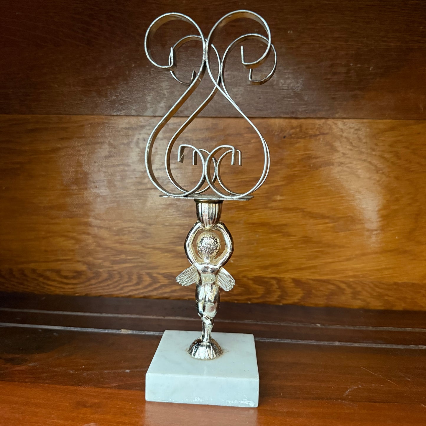 marble base cherub napkin holder