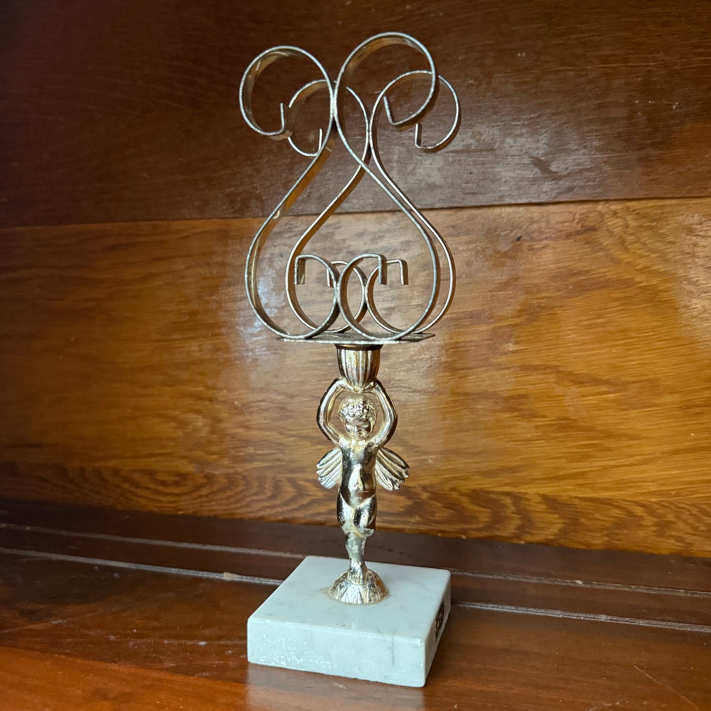 marble base cherub napkin holder