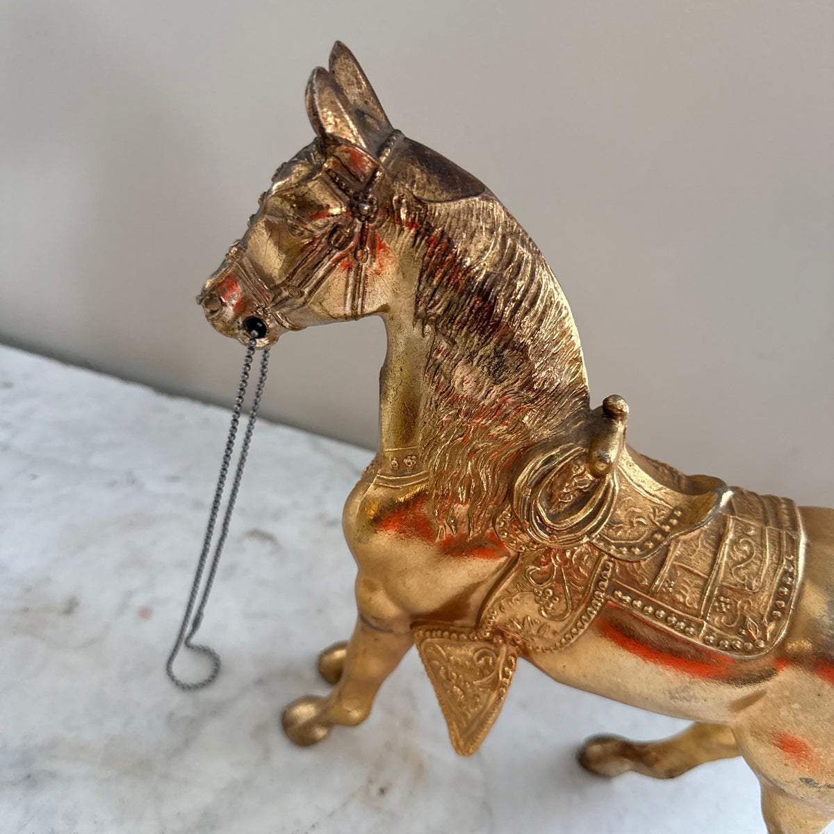 brass horse statue