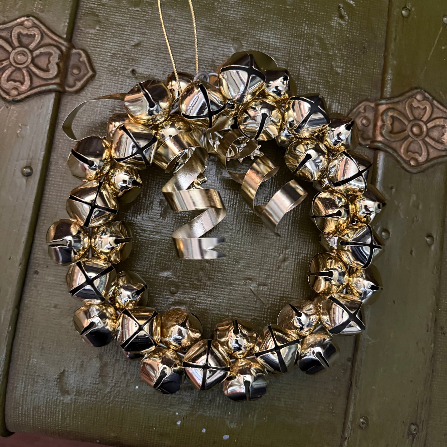 vintage sleigh bell wreath