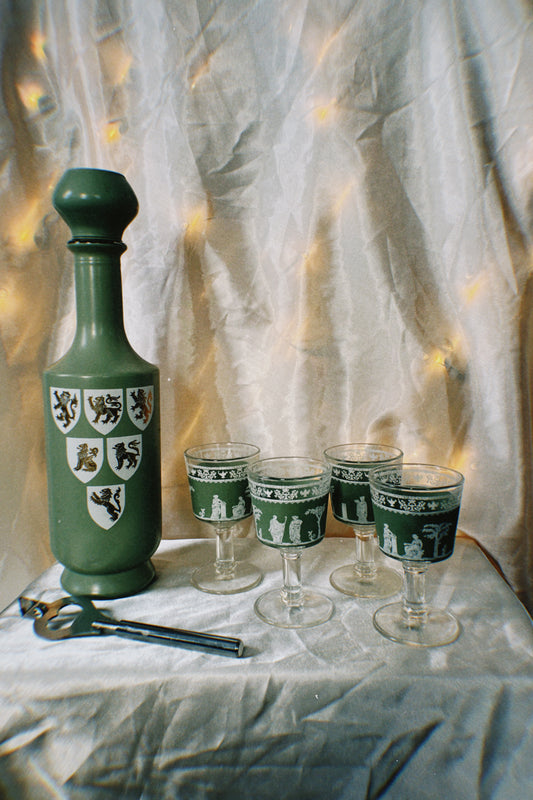 green barware set