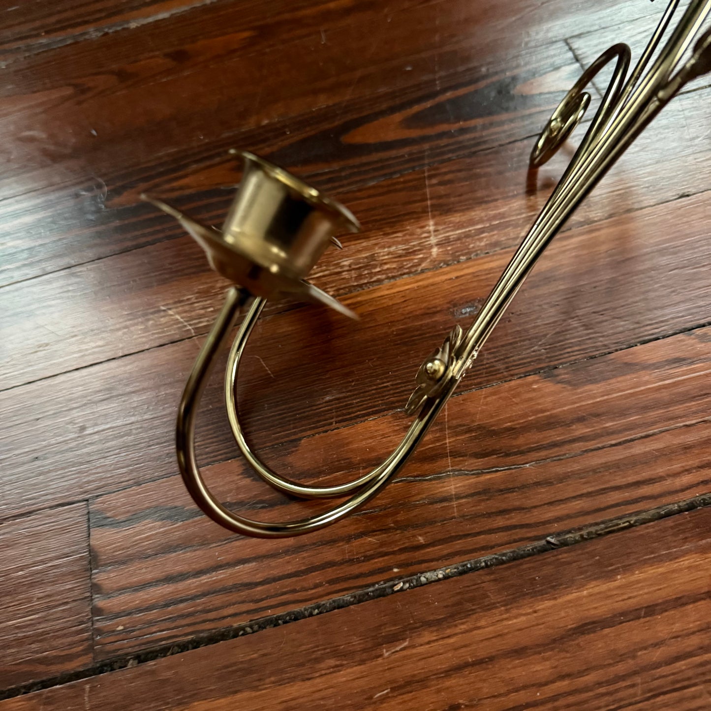 brass double wall sconce