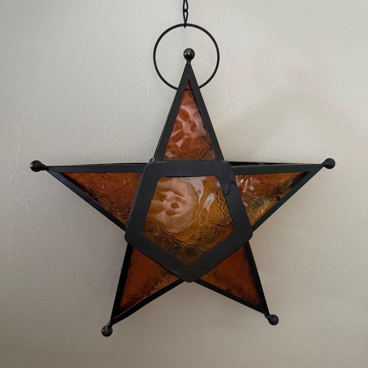 vintage hanging star lantern