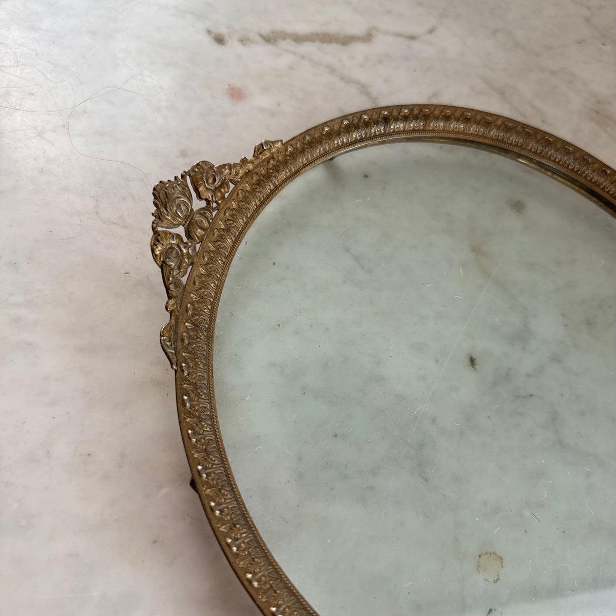 brass plateau vanity tray