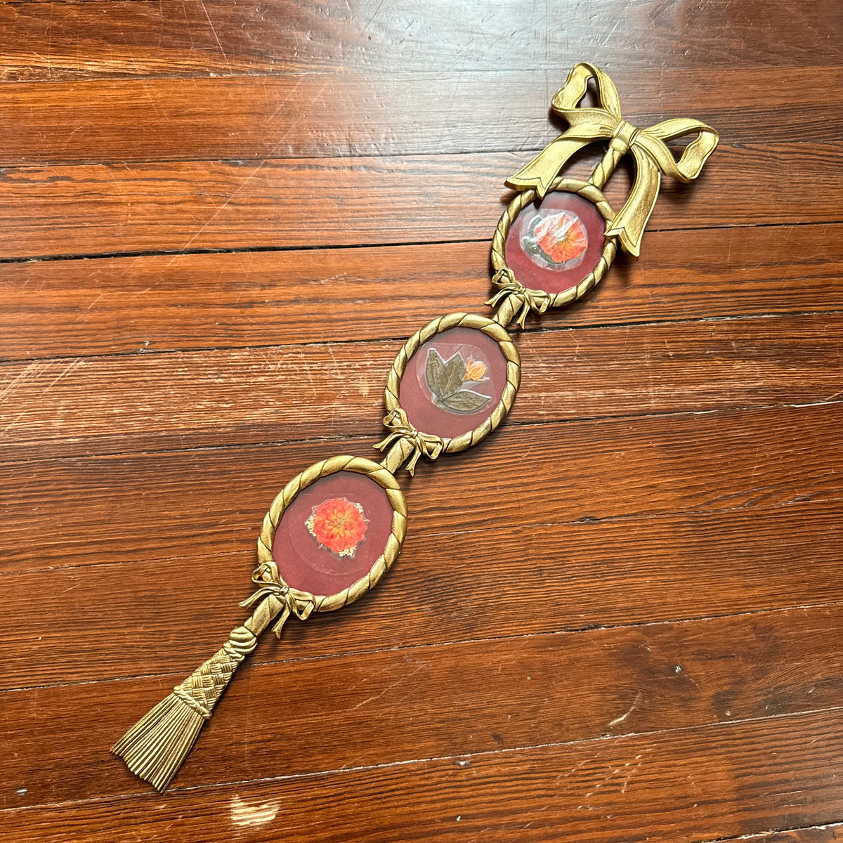 brass triple bow frame