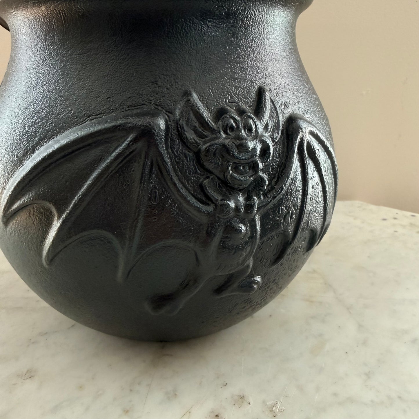 80’s bat cauldron candy bucket