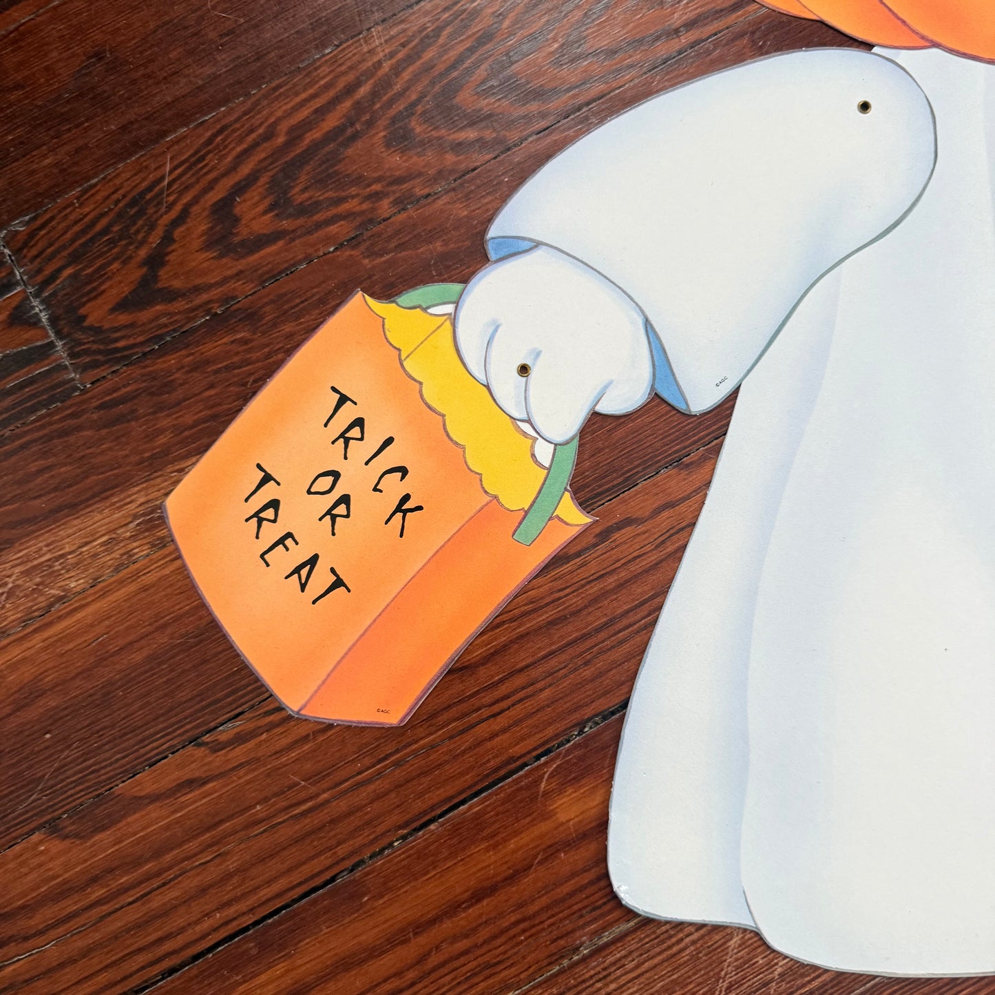 large pumpkin ghost die cut
