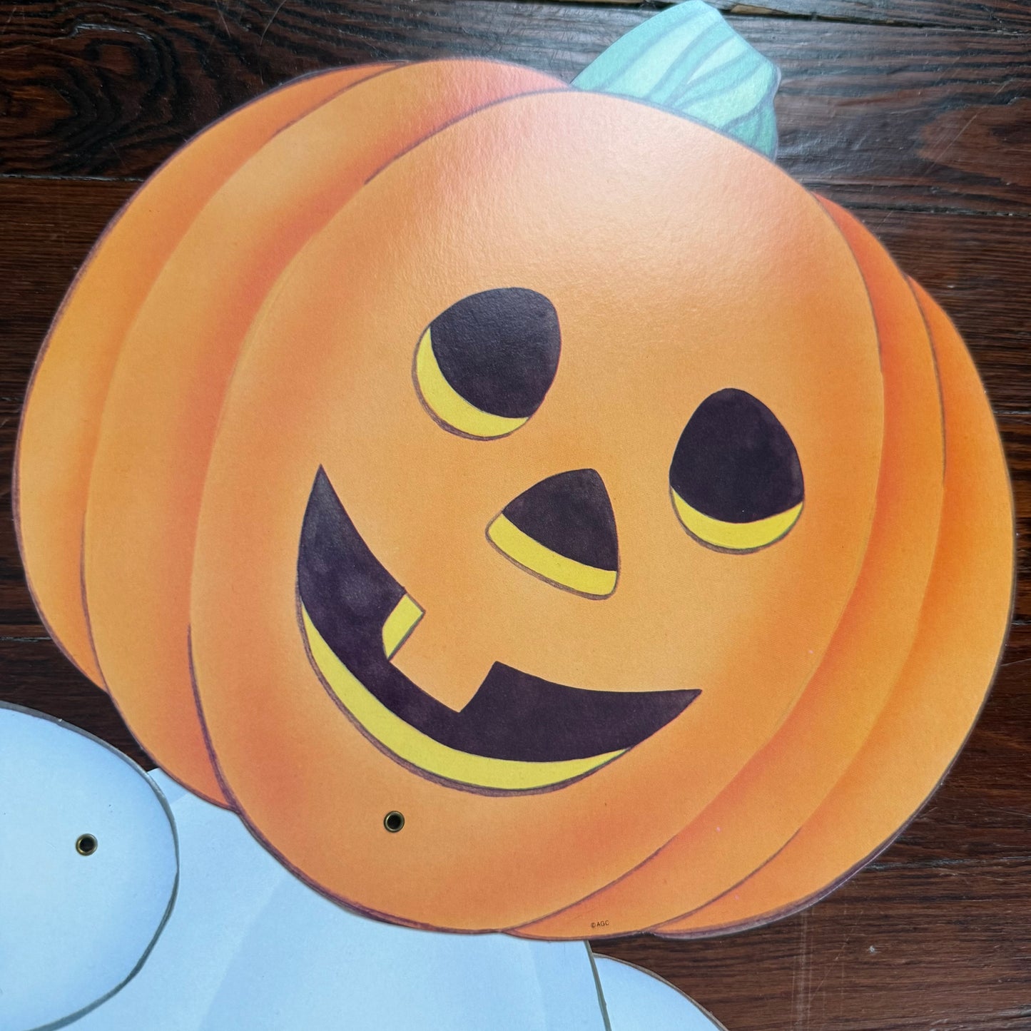 large pumpkin ghost die cut
