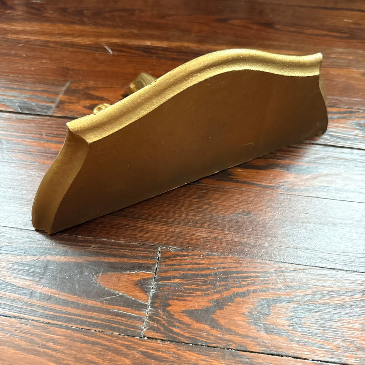 vintage gold wall shelf