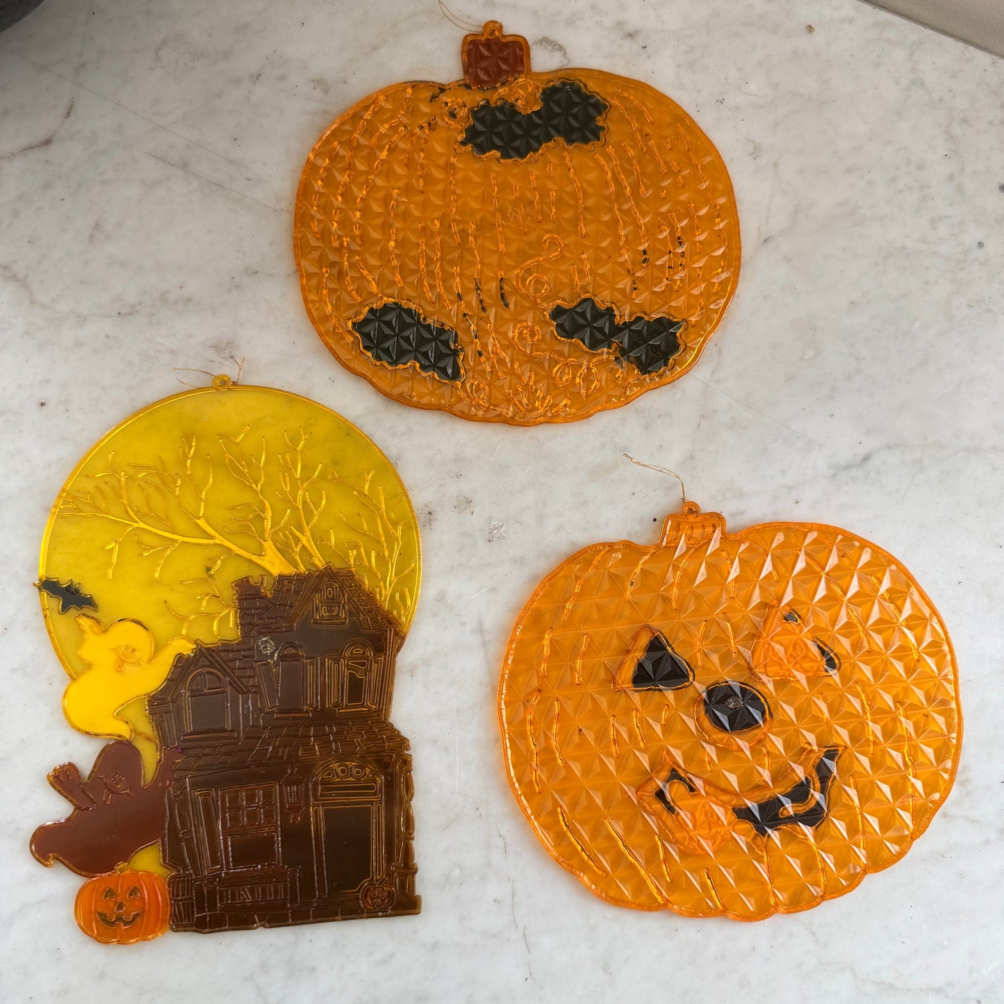 set of 3 vintage sun catchers