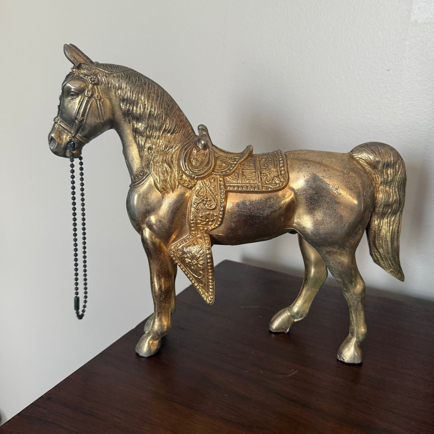 brass horse statue