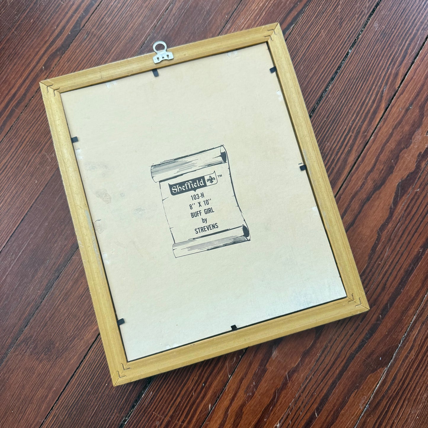 framed girl with dog print