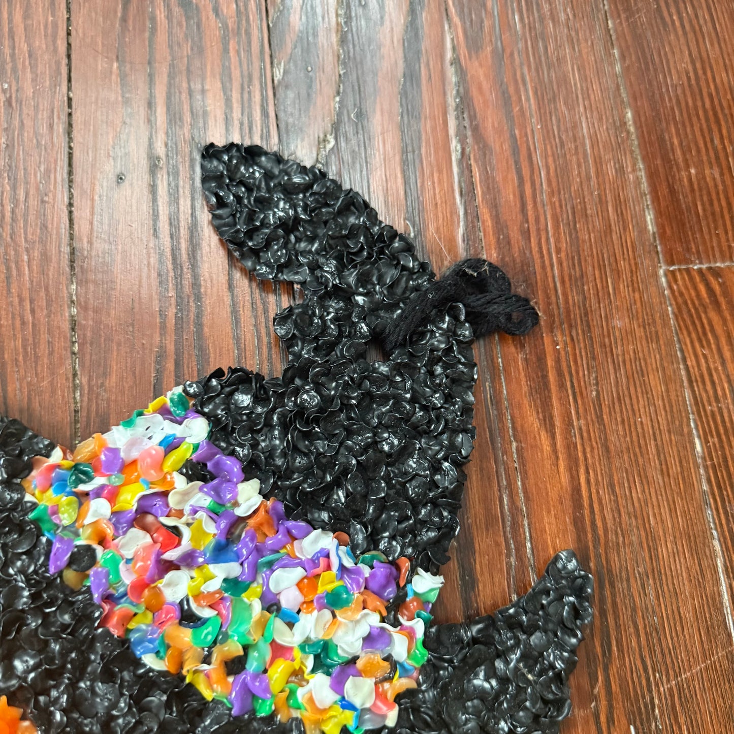 pumpkin glitter/popcorn plaque