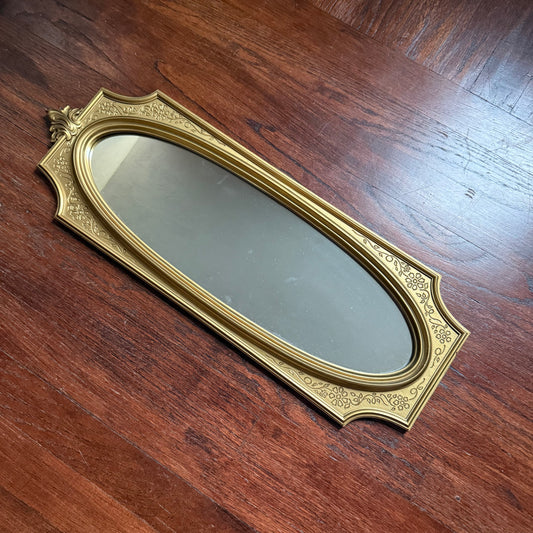 vintage oval wall mirror