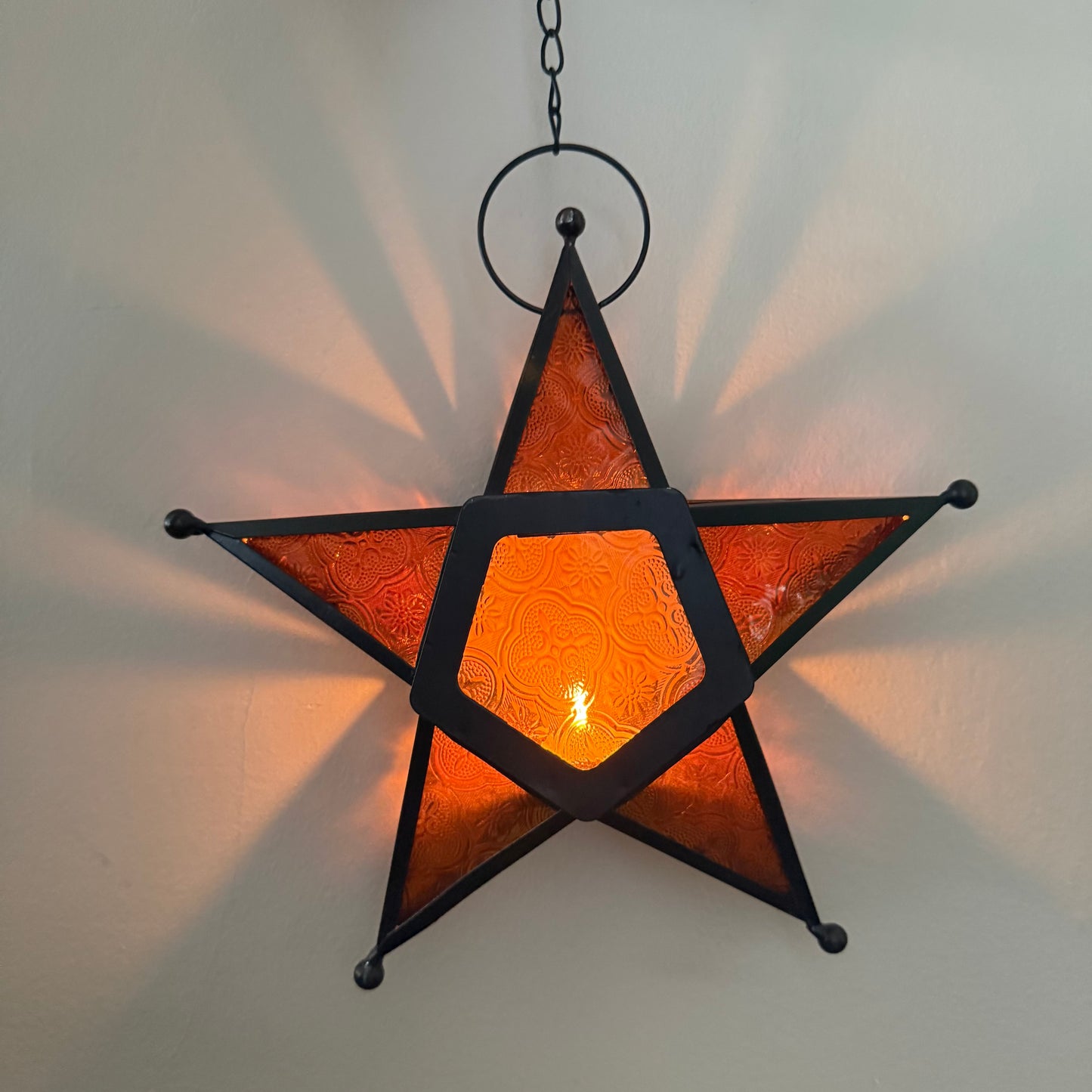 vintage hanging star lantern