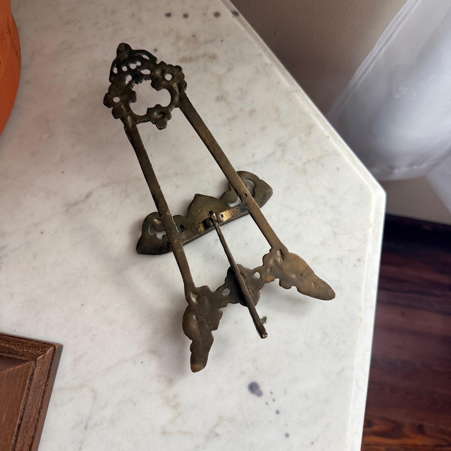 mini brass easel