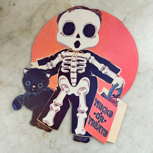 60’s skeleton kid die cut