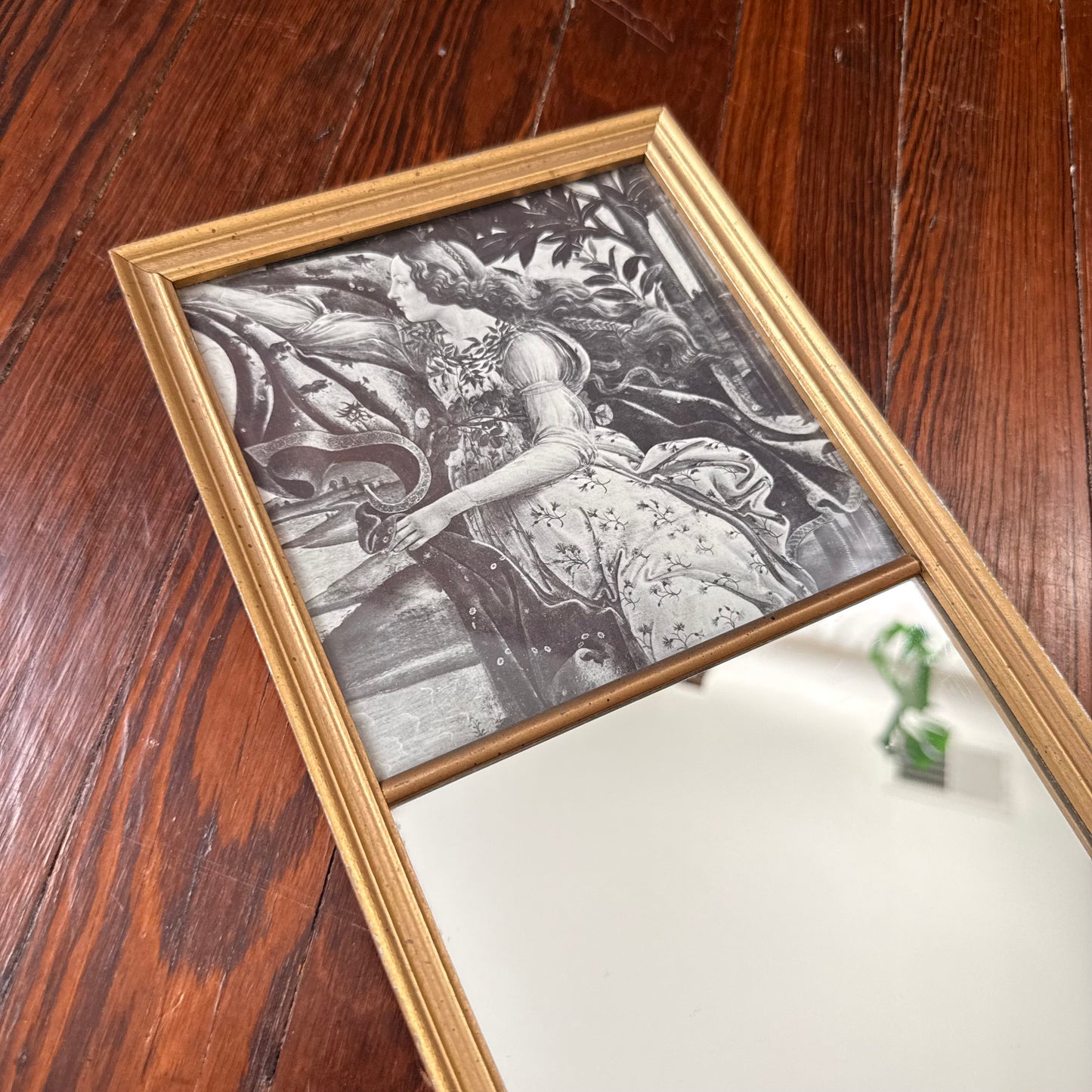 wall mirror with boticelli print
