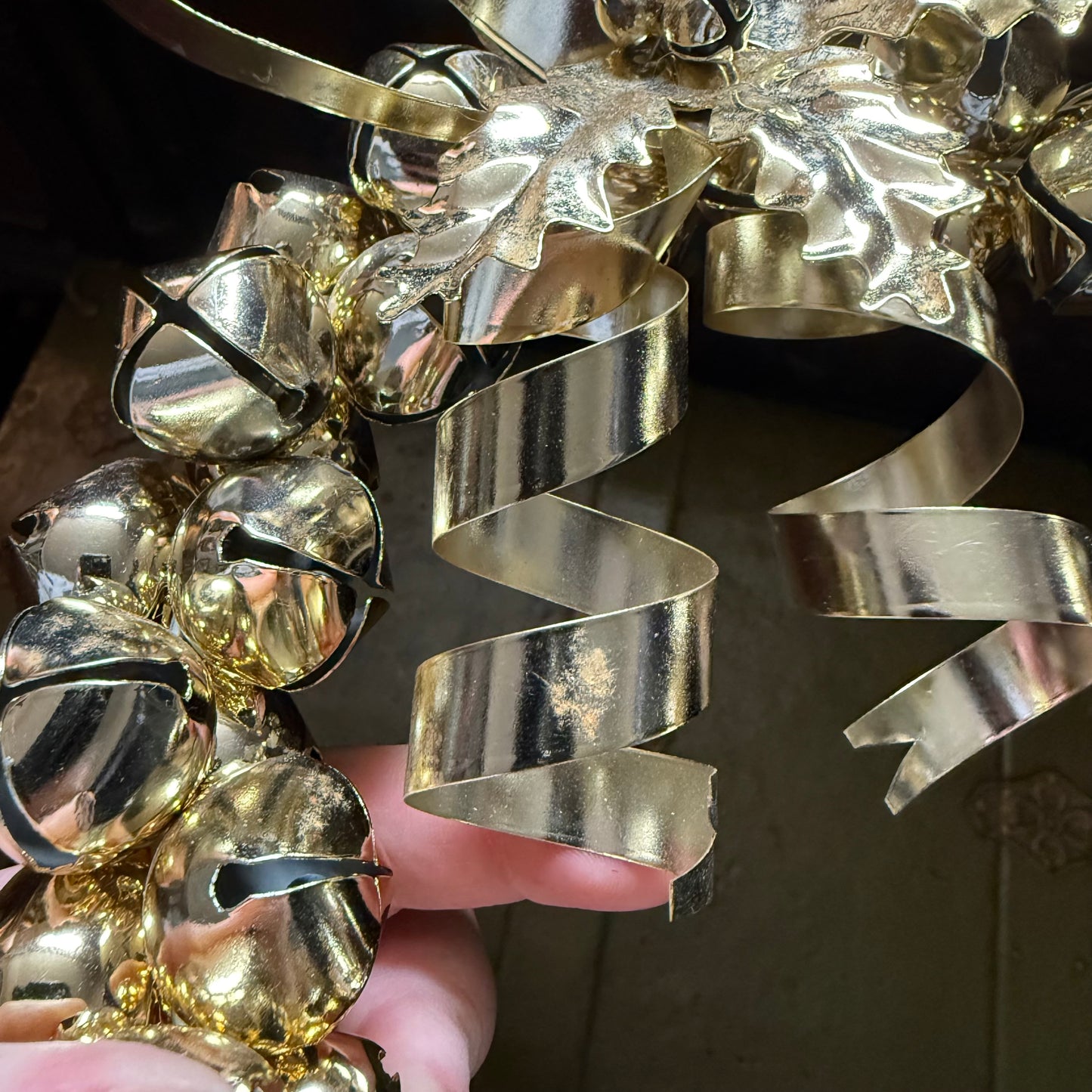 vintage sleigh bell wreath