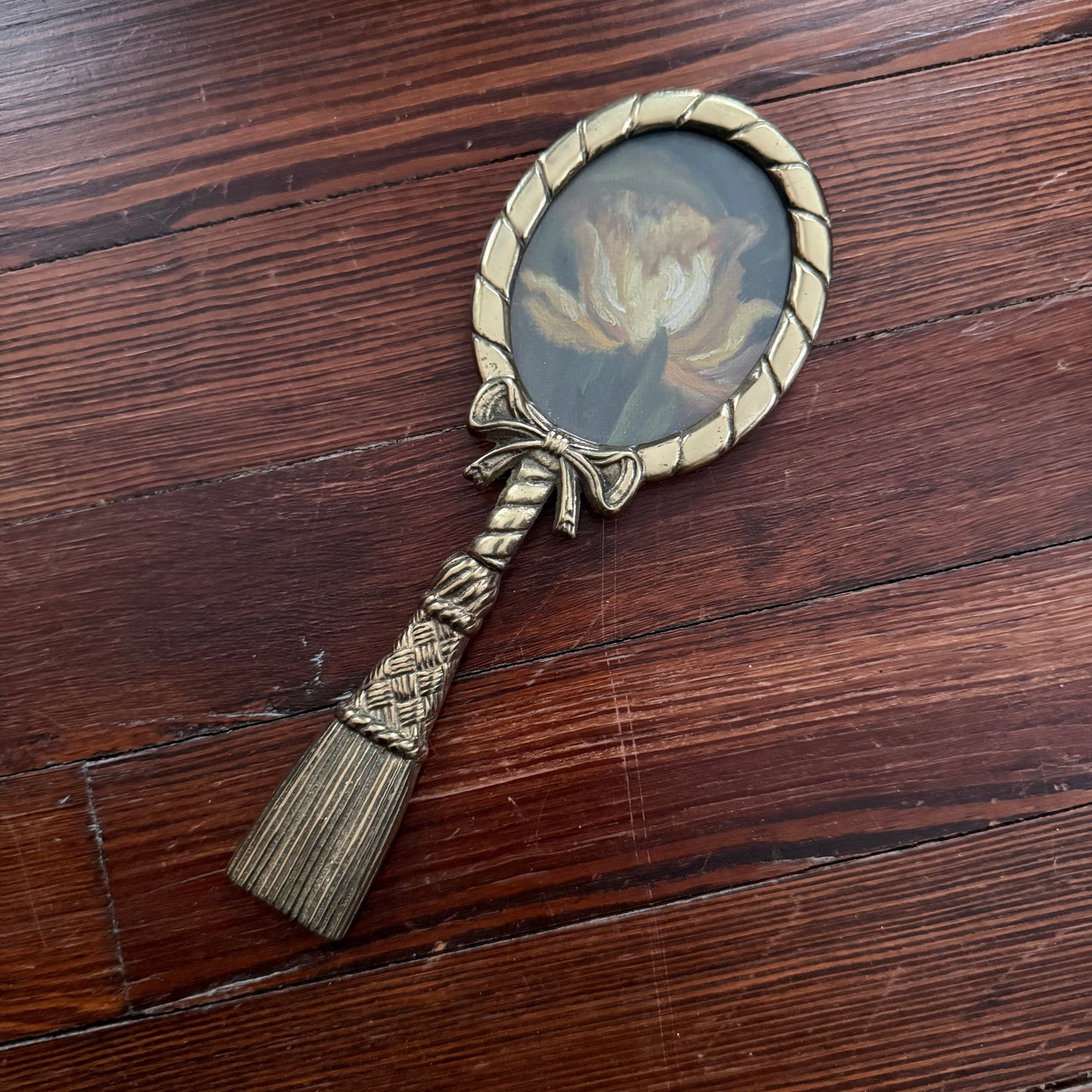 vintage brass bow frame