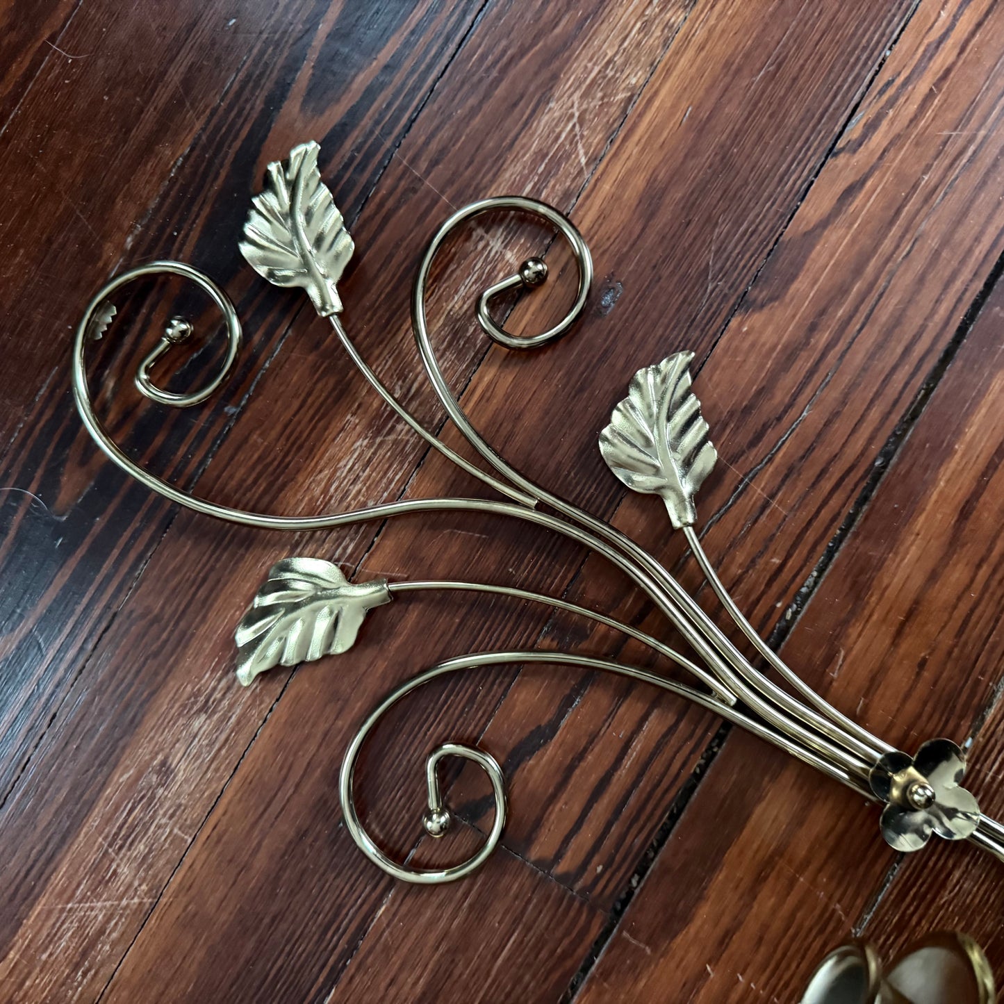 brass double wall sconce