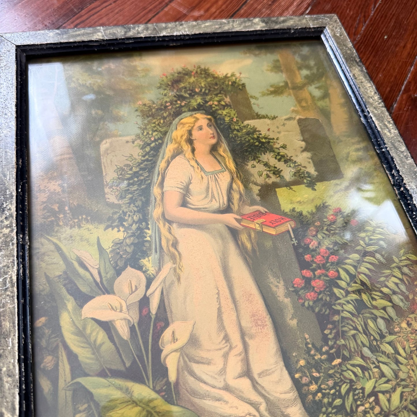 1940’s mourning art lithograph