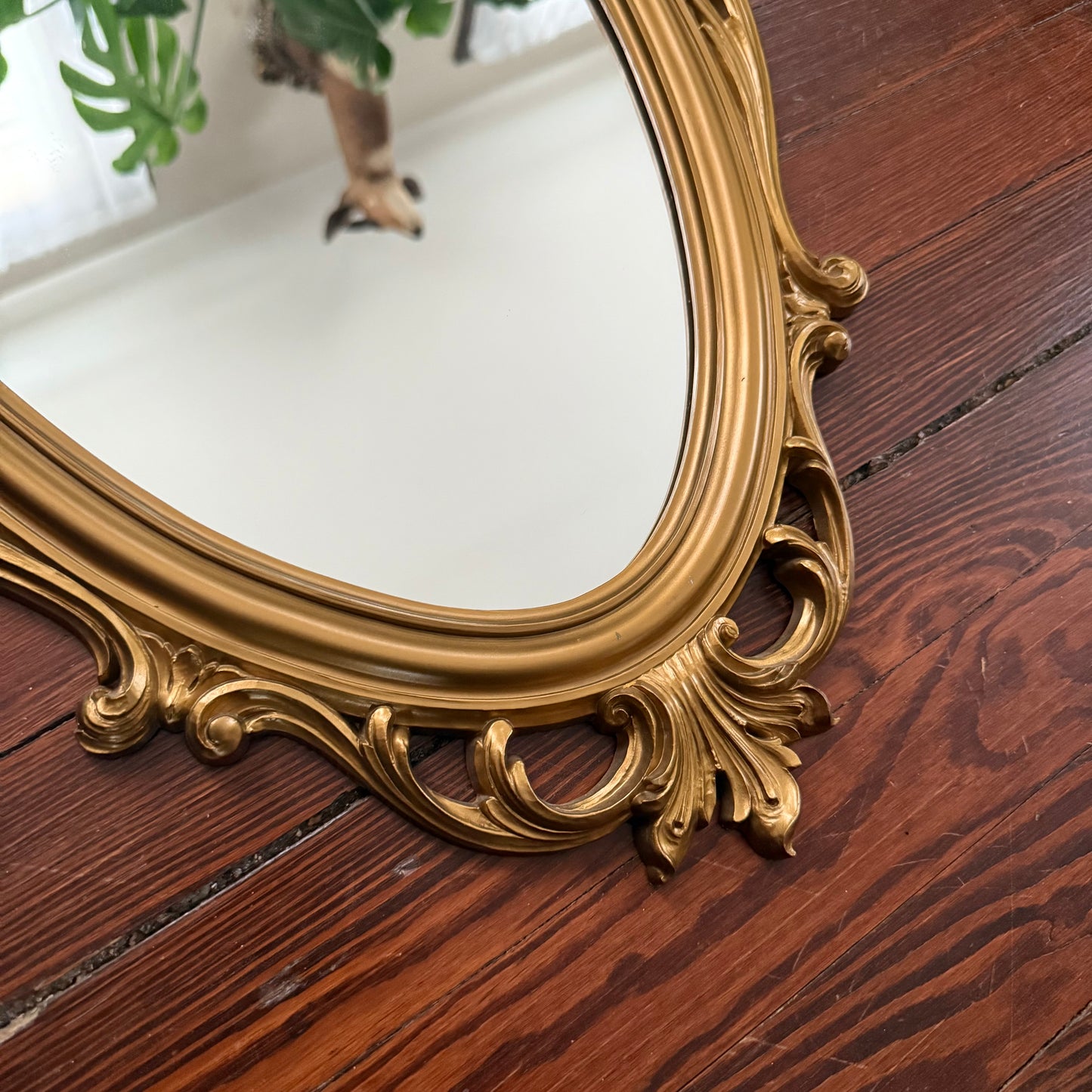 gold rococo style mirror