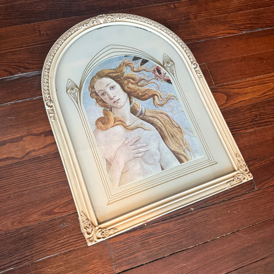 birth of venus print in gothic frame