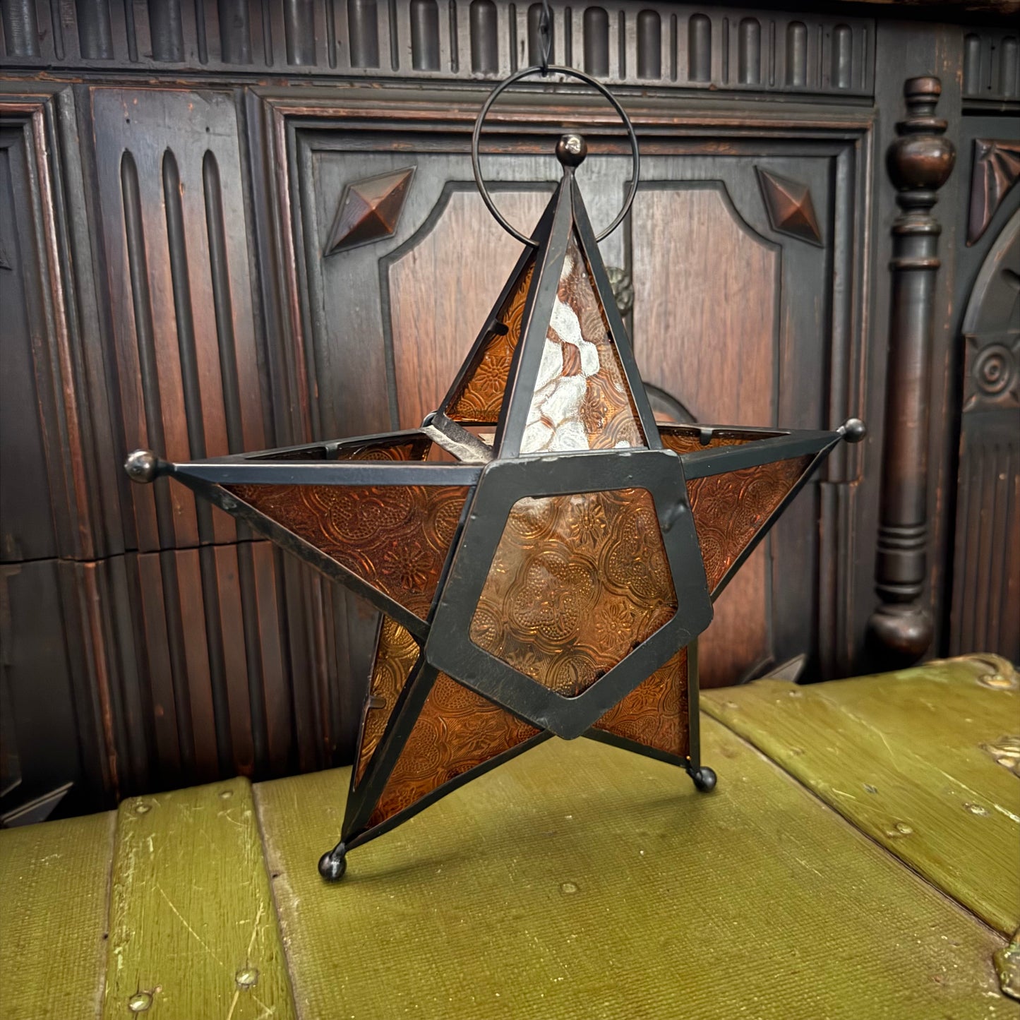 vintage hanging star lantern