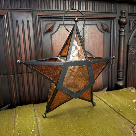 vintage hanging star lantern