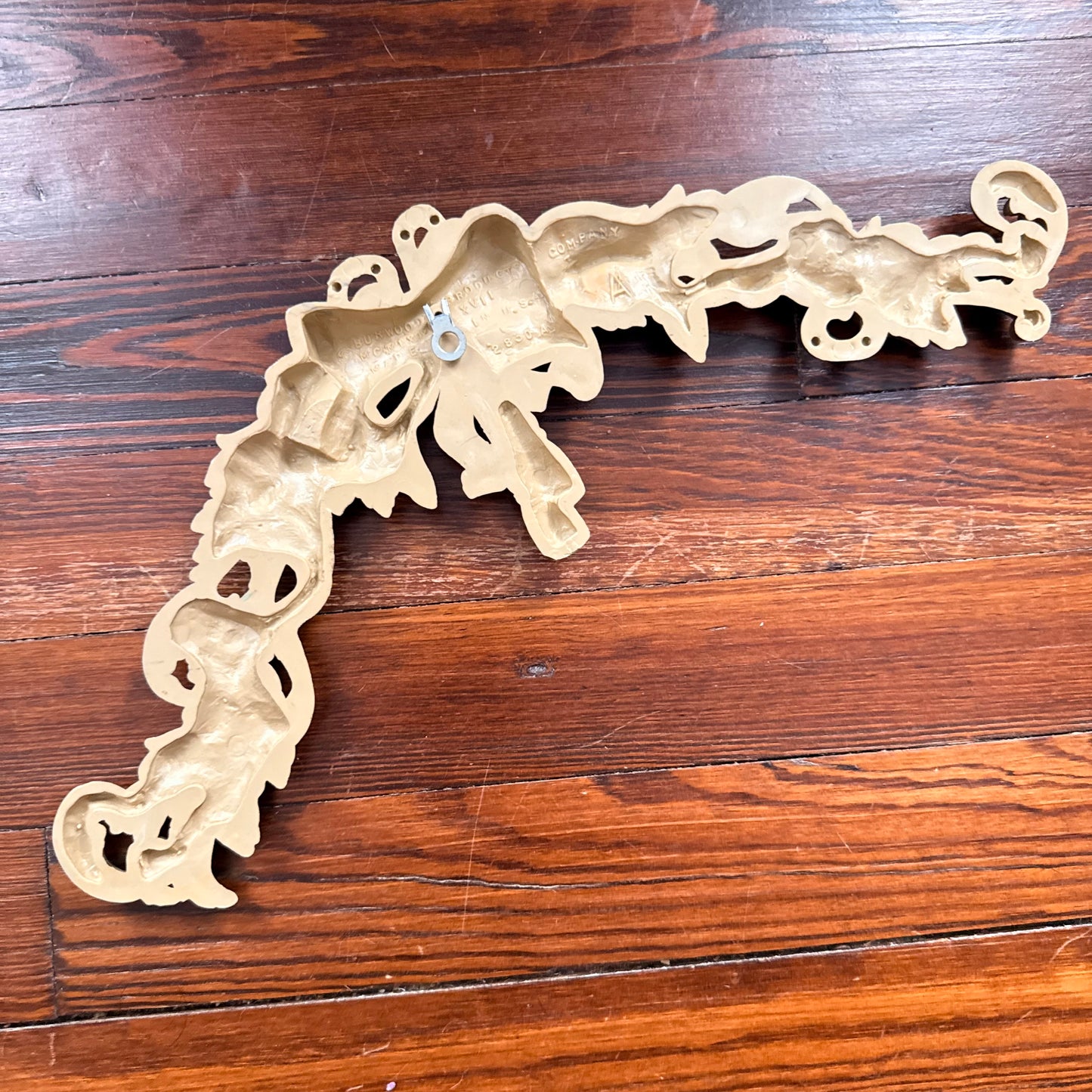 vintage floral swag plaque