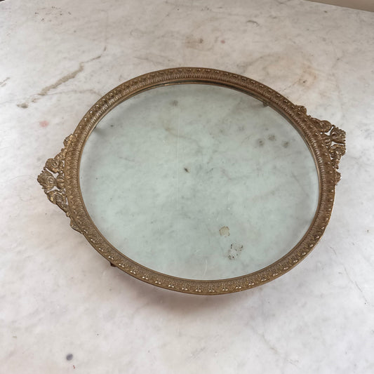 brass plateau vanity tray