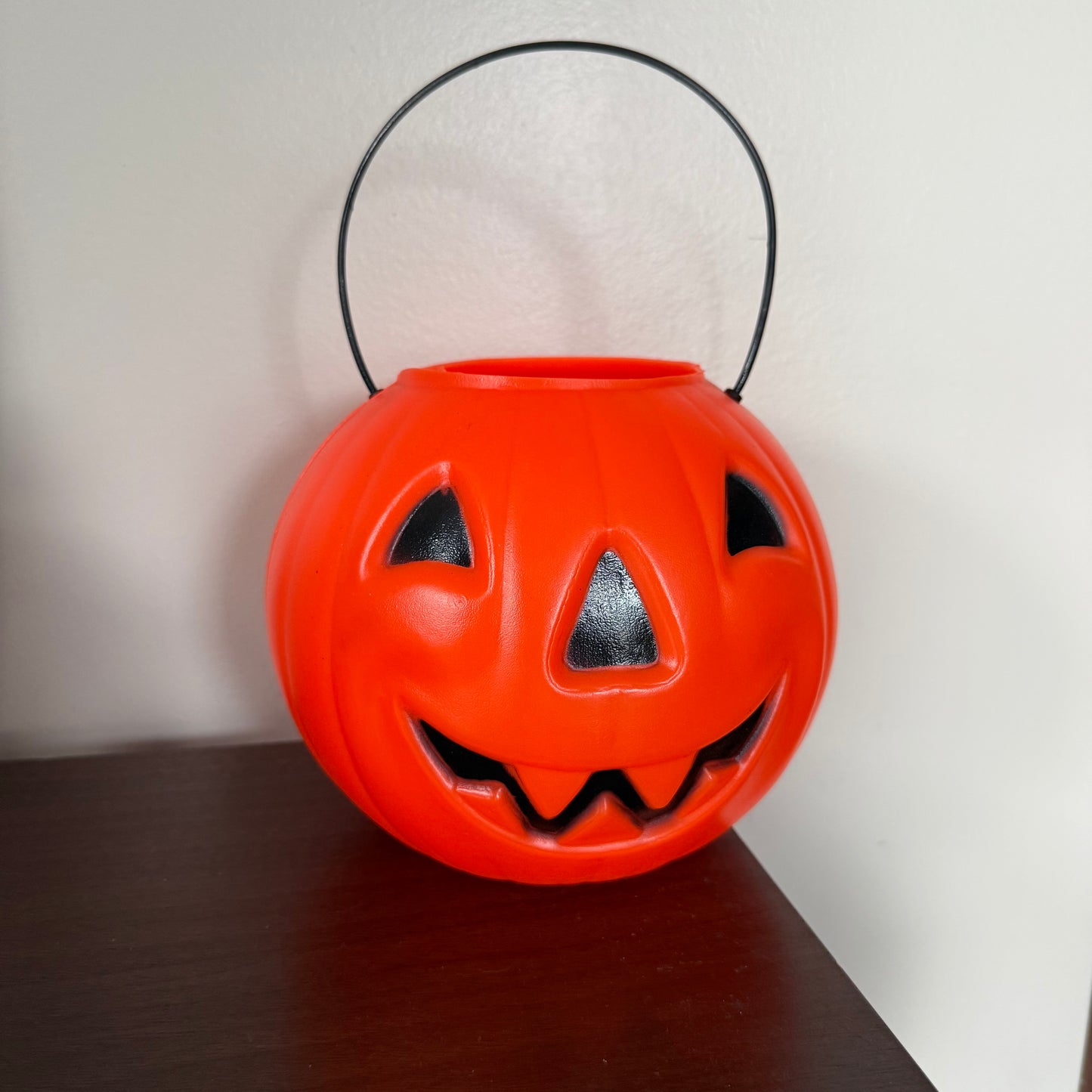 1970’s blow mold pumpkin bucket