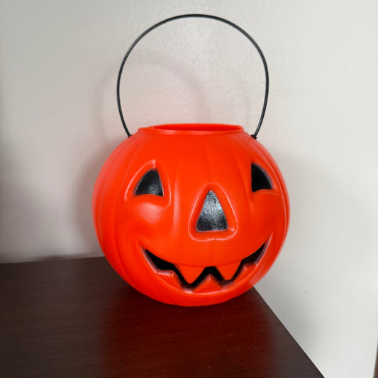1970’s blow mold pumpkin bucket