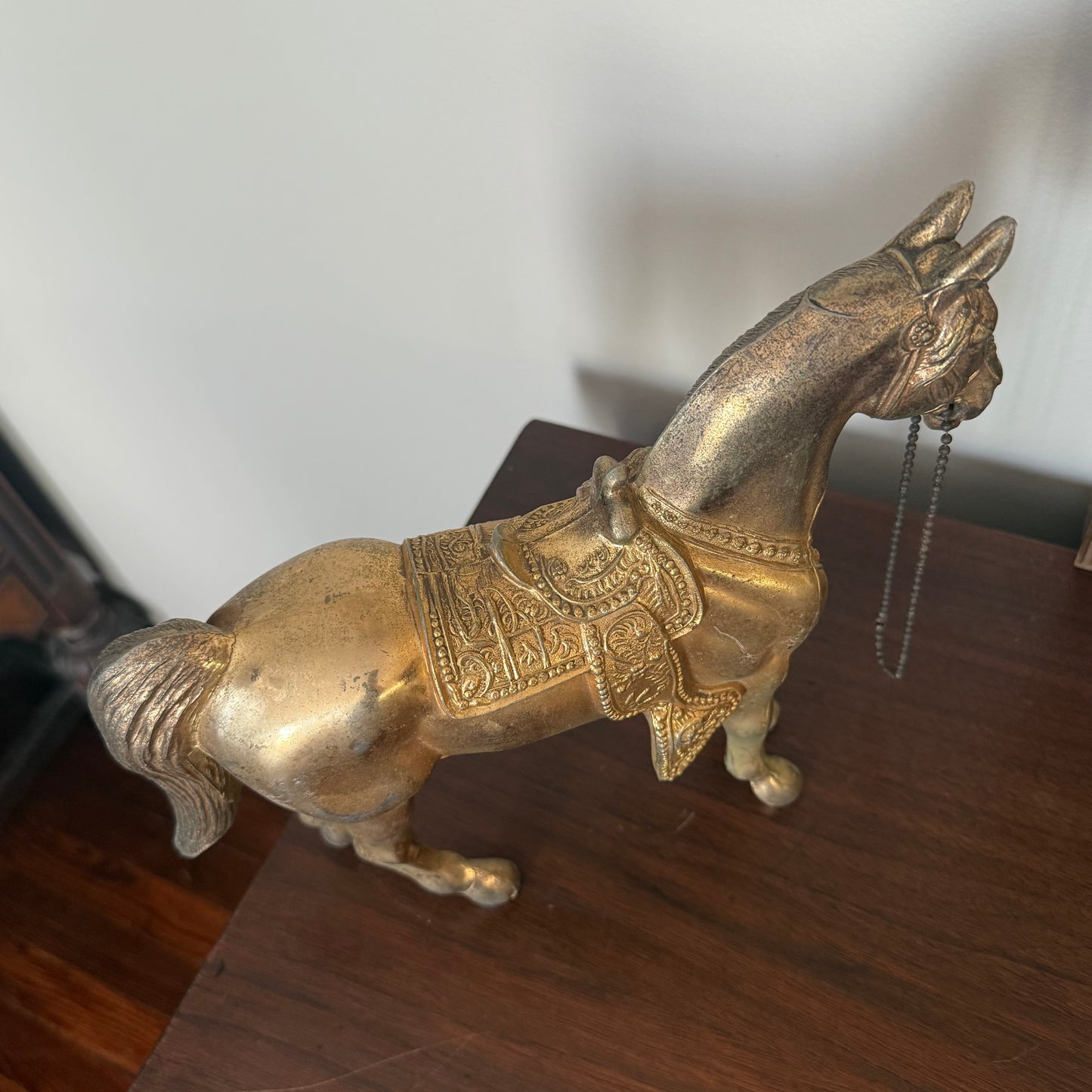 brass horse statue