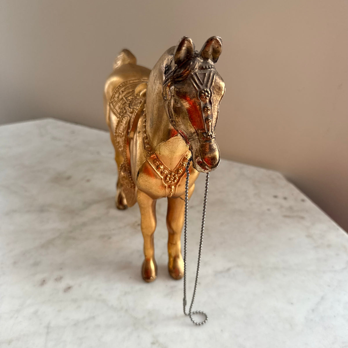brass horse statue