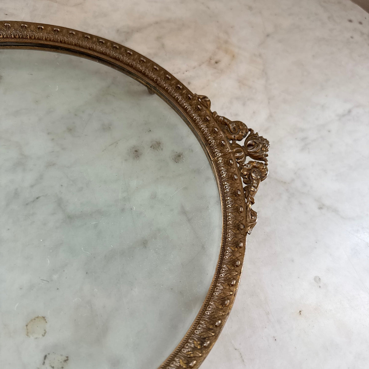 brass plateau vanity tray