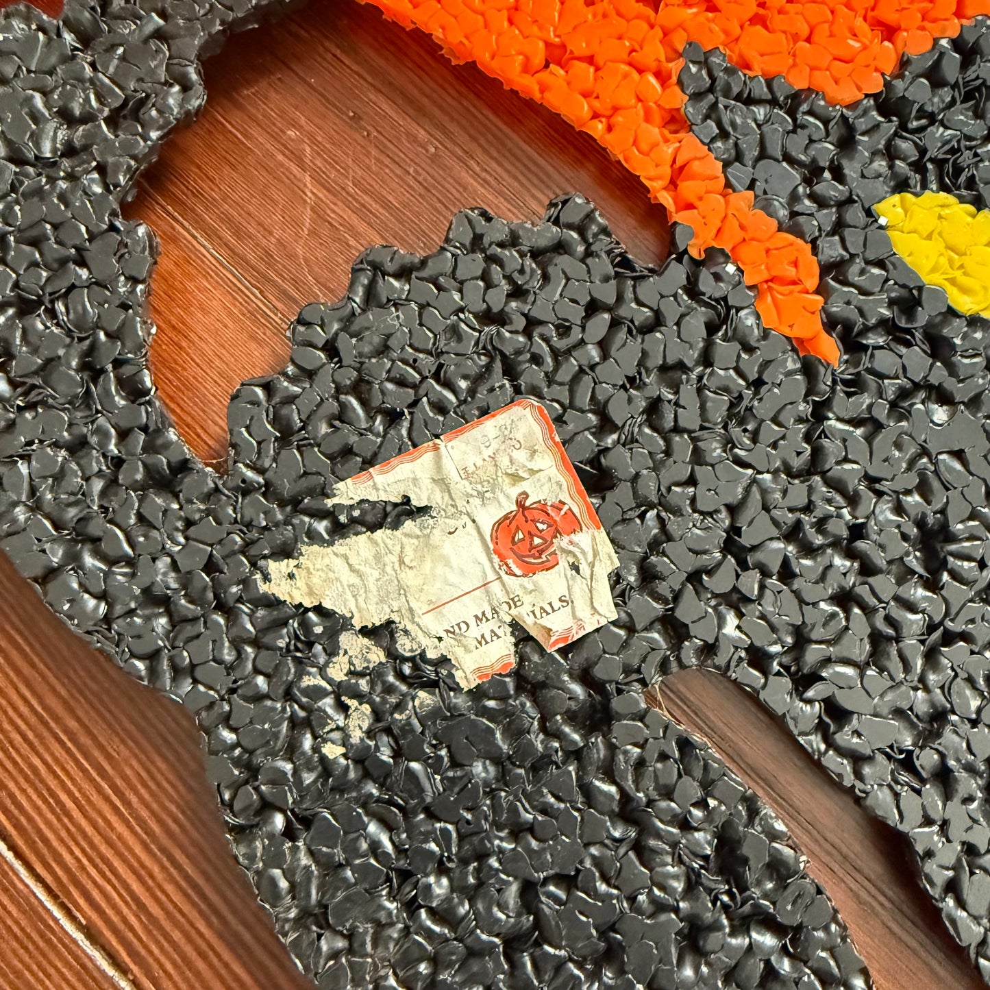 black cat and moon popcorn plaque