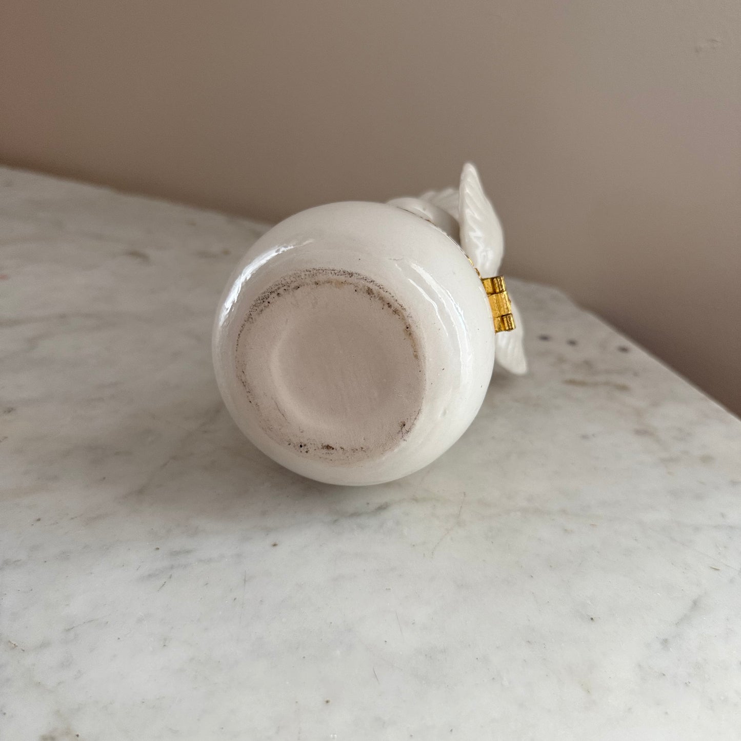 ceramic cherub jewelry holder