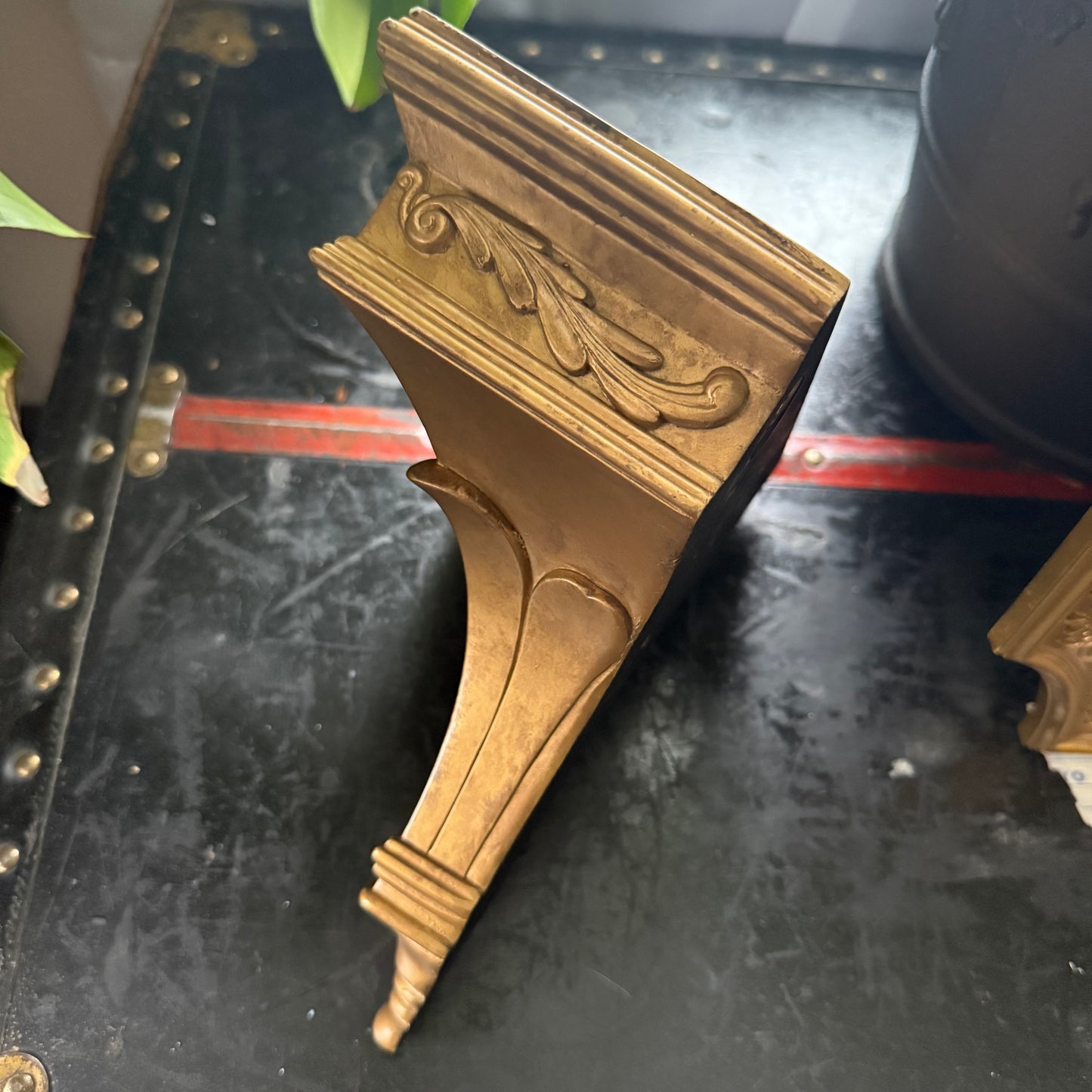 hollywood regency wall shelf
