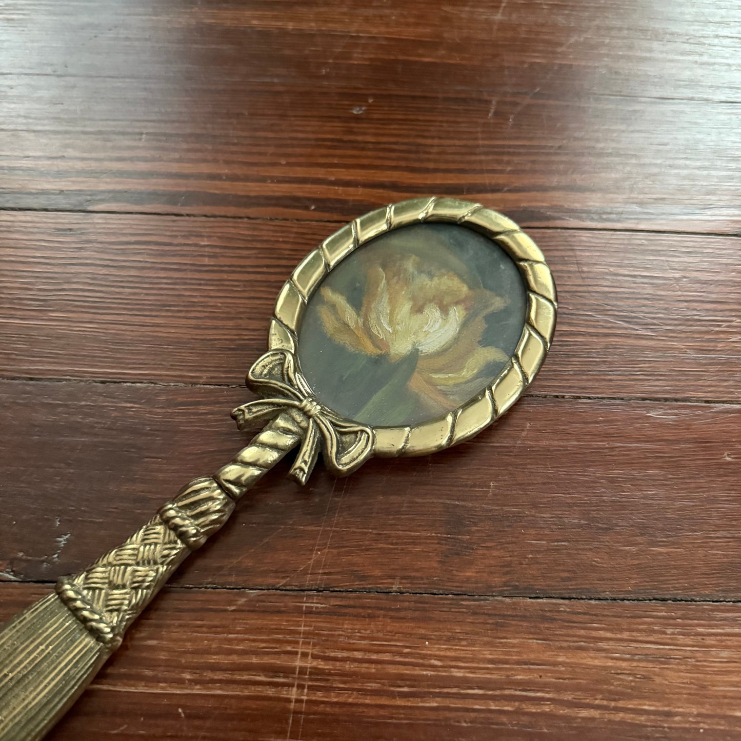 vintage brass bow frame