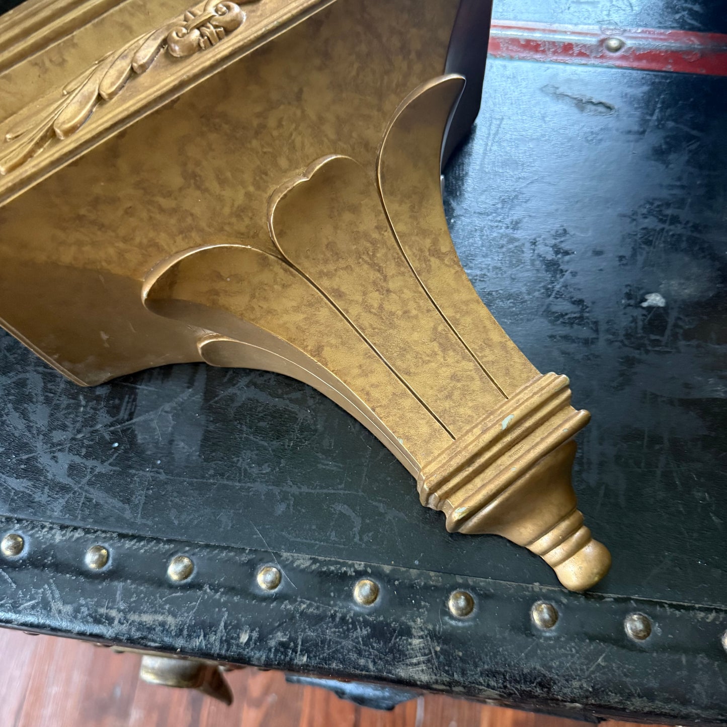 hollywood regency wall shelf