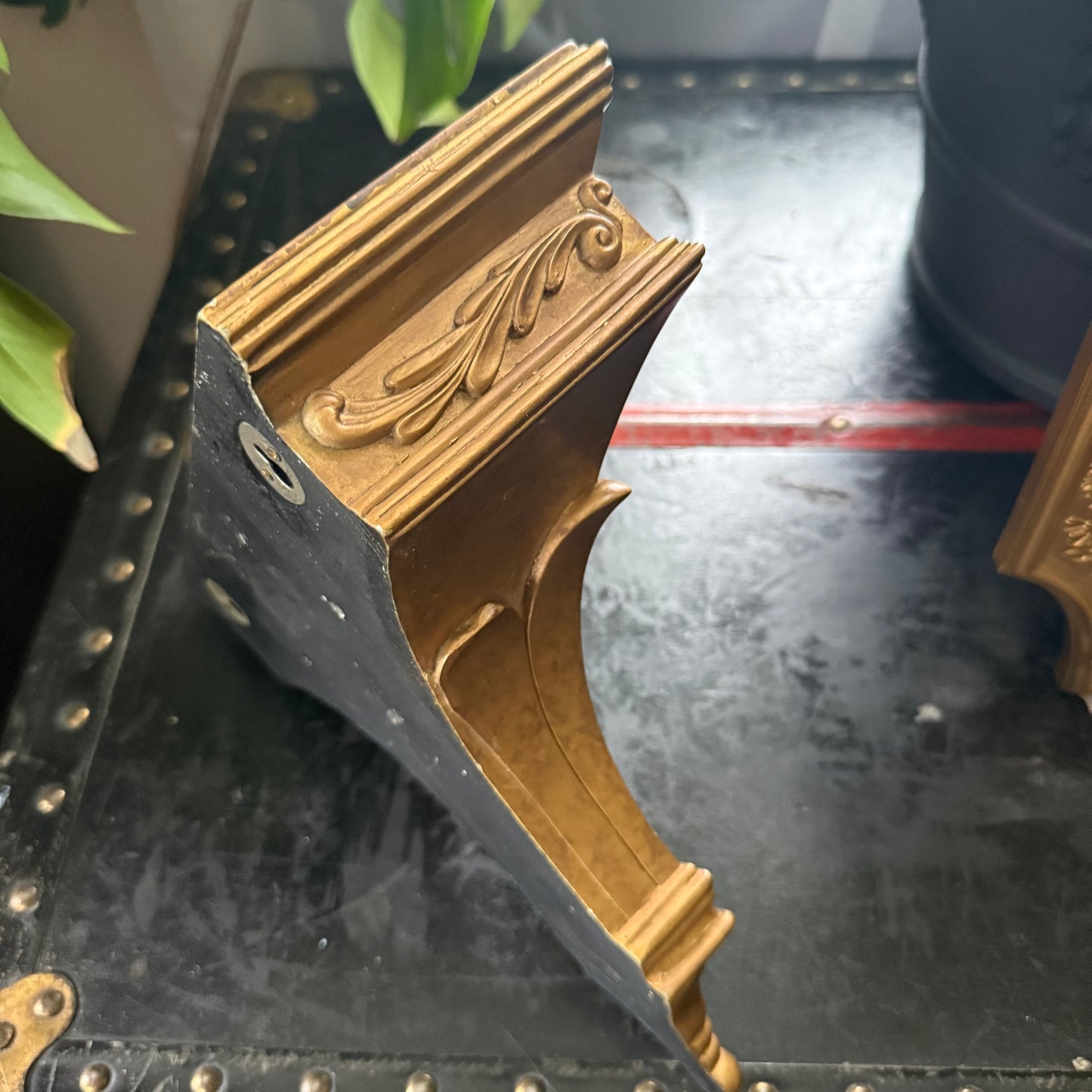 hollywood regency wall shelf