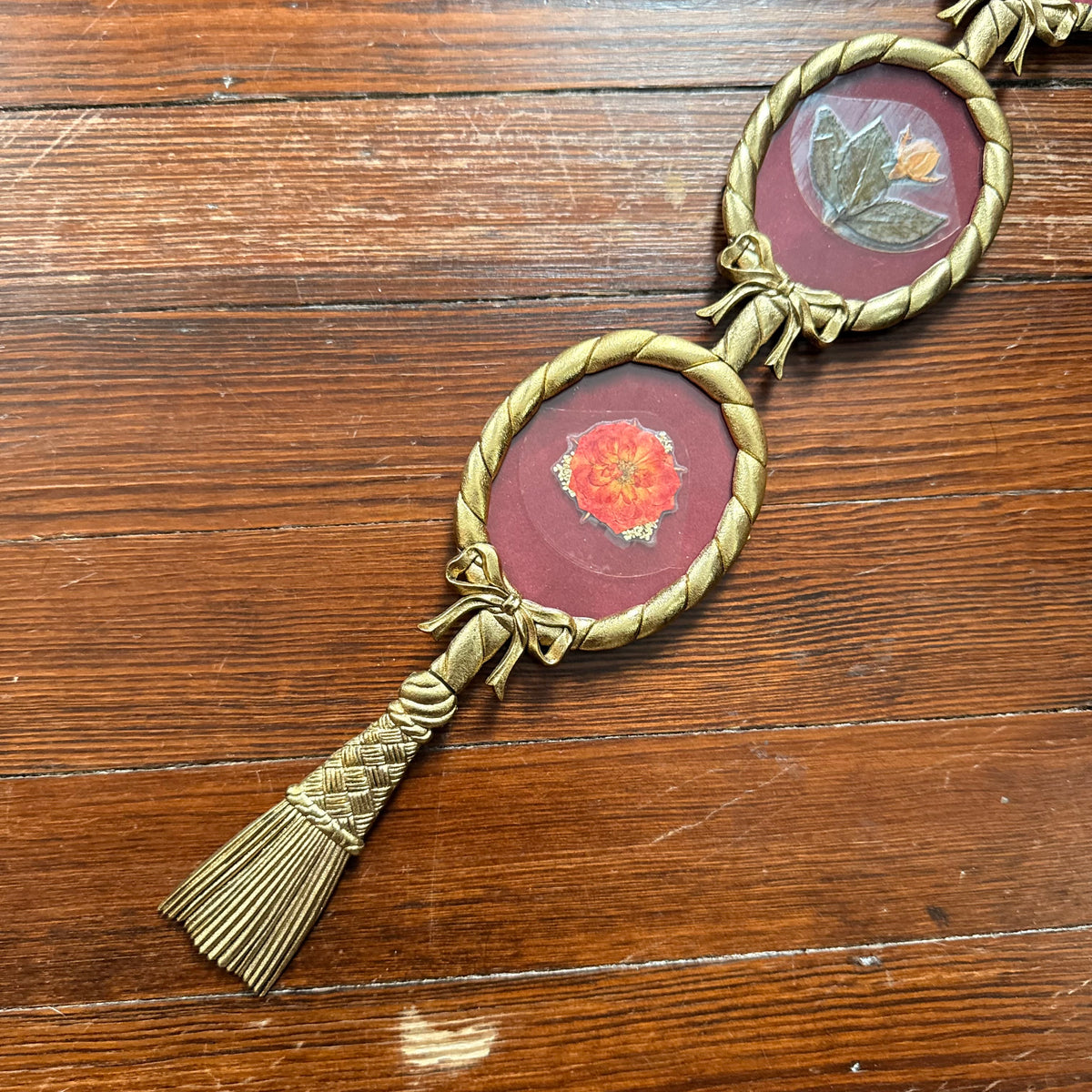 brass triple bow frame