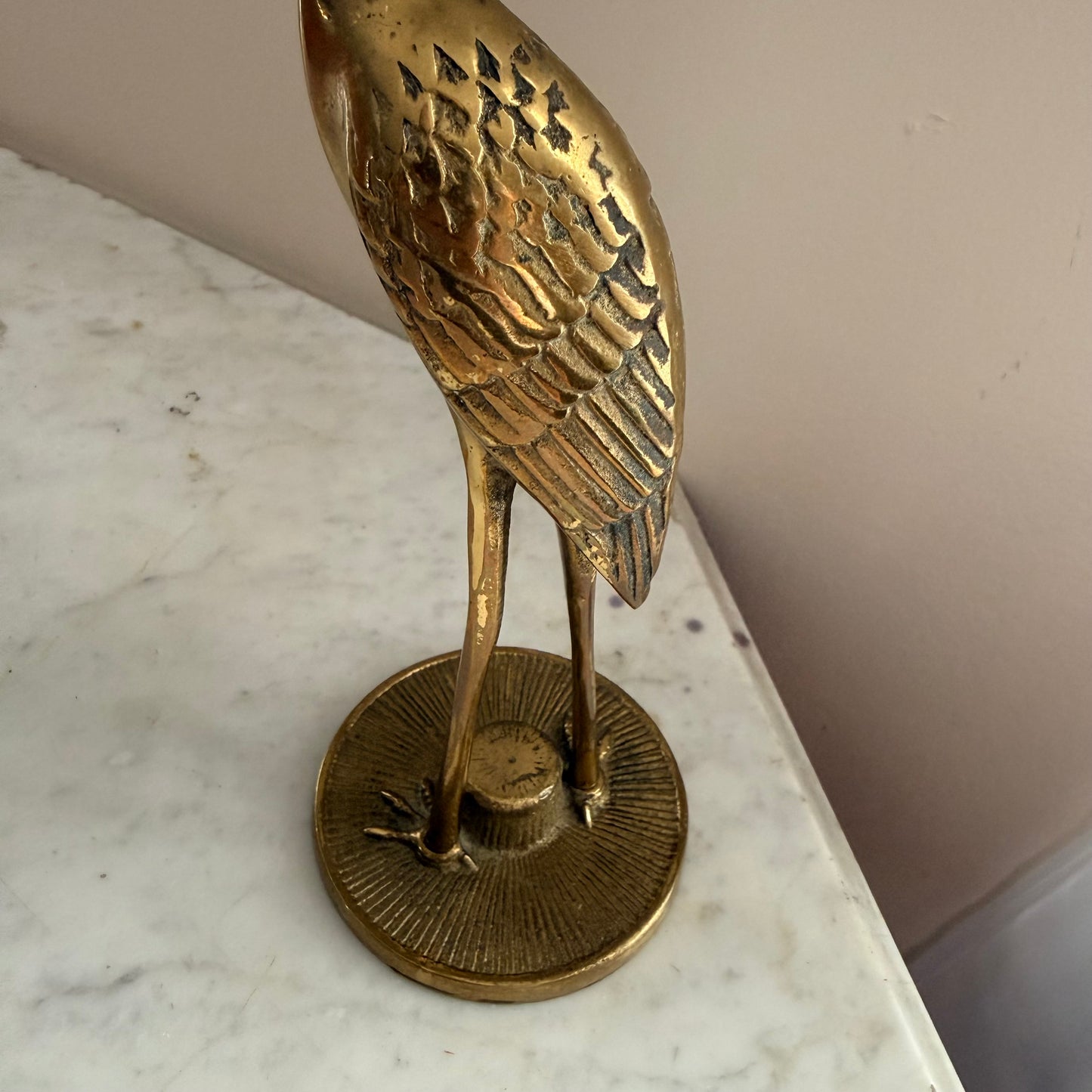 vintage brass crane