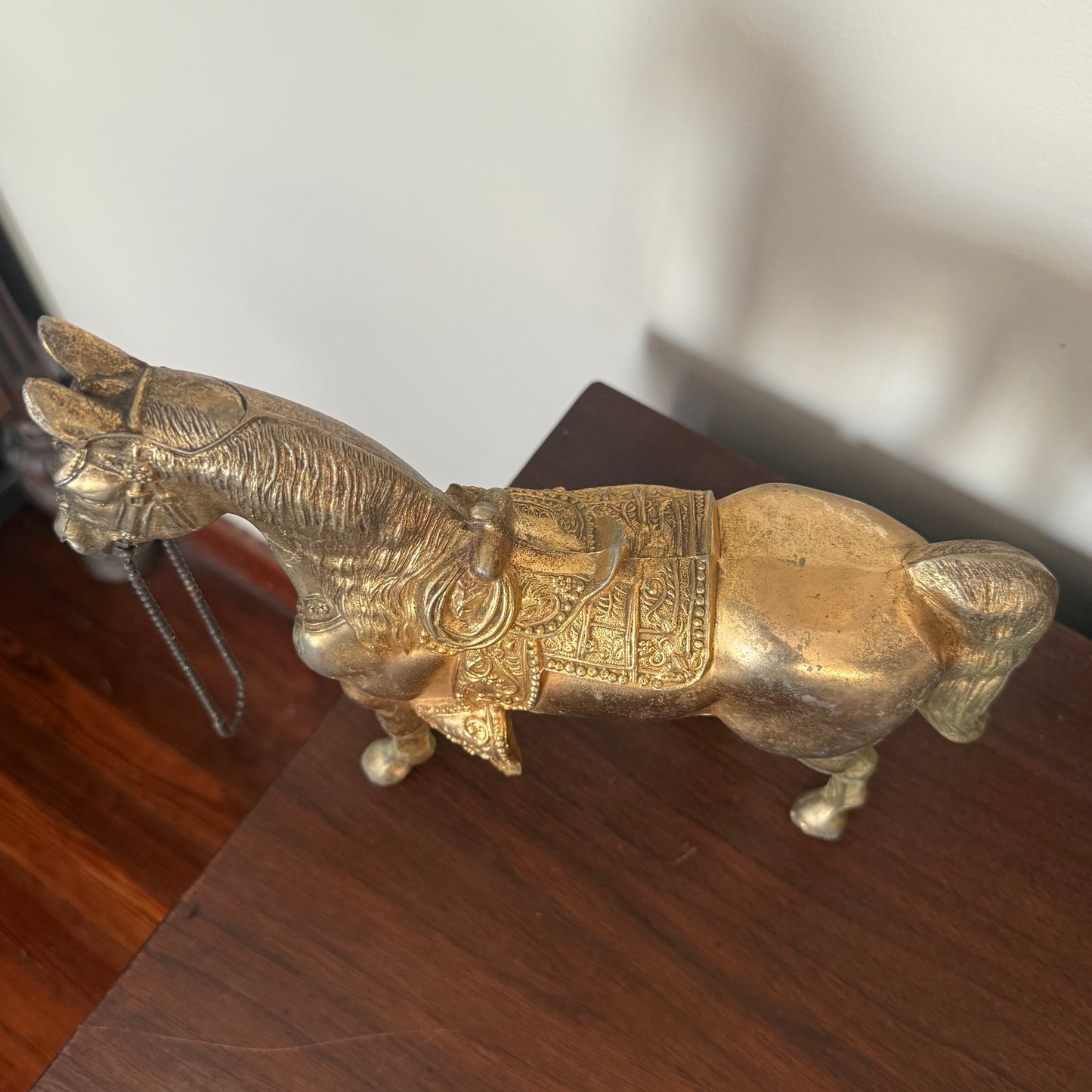 brass horse statue