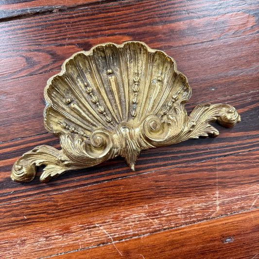 brass baroque wall plaque