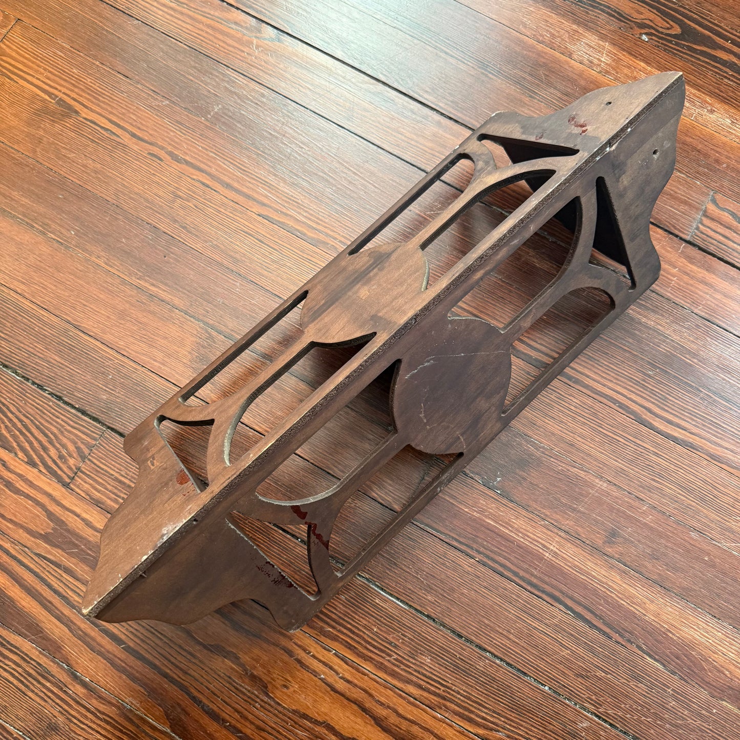 3 tier wooden corner shelf