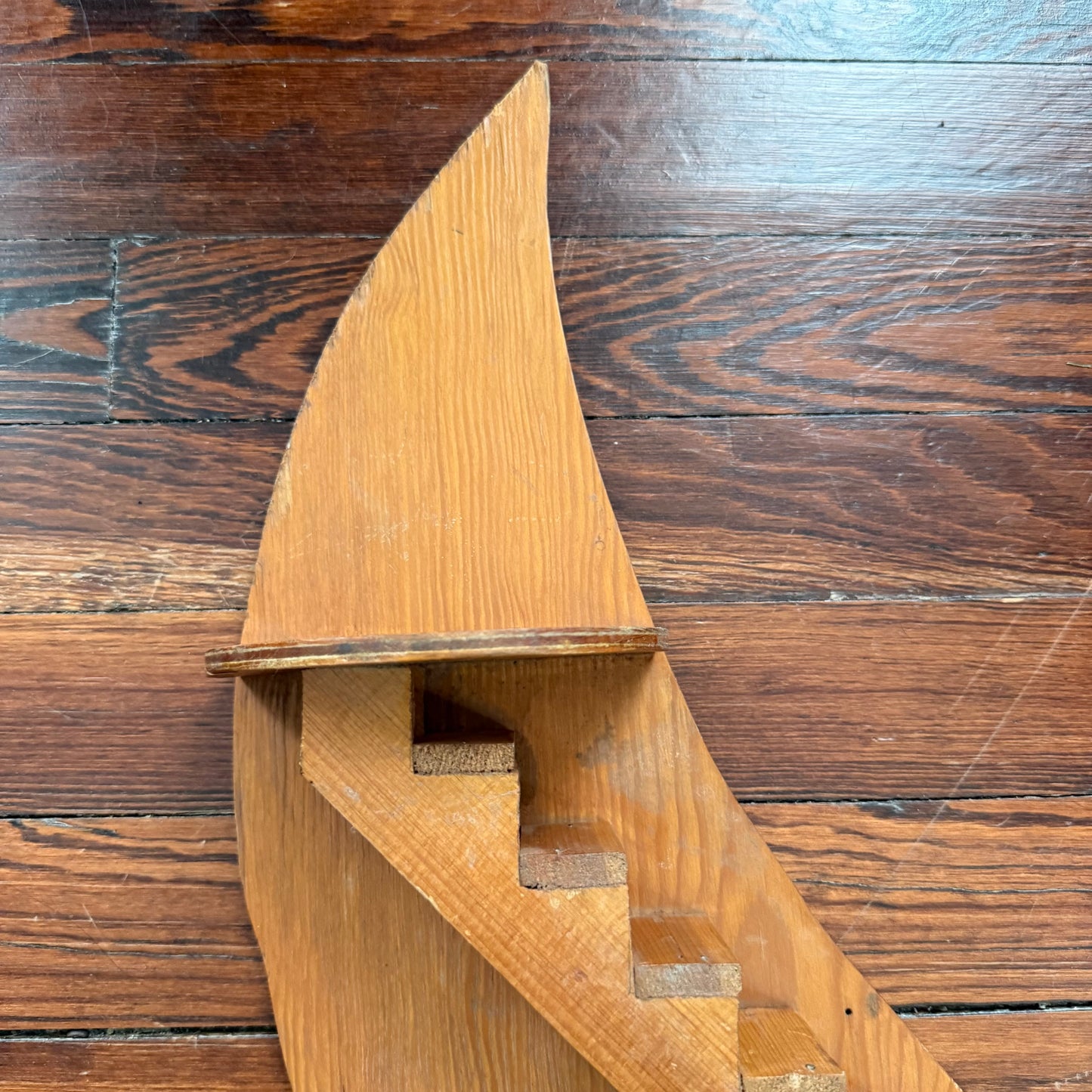 crescent moon trinket shelf